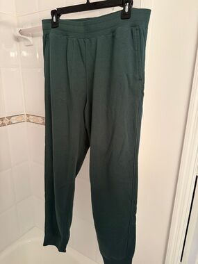 Men’s Uniqlo Sweatpants - Size Large - Dark Green - Cotton French Terry